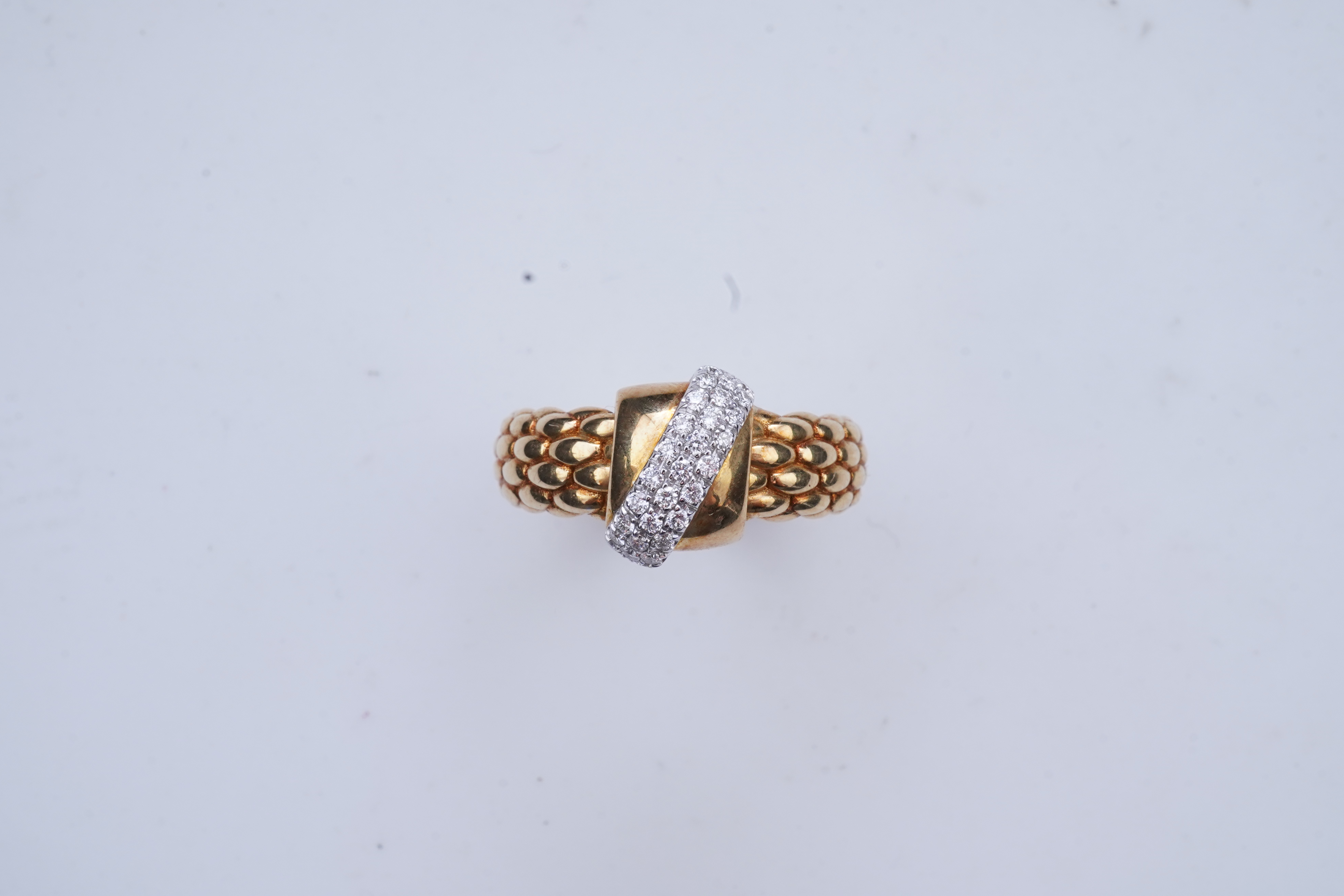 FOPE, a gold and diamond ring